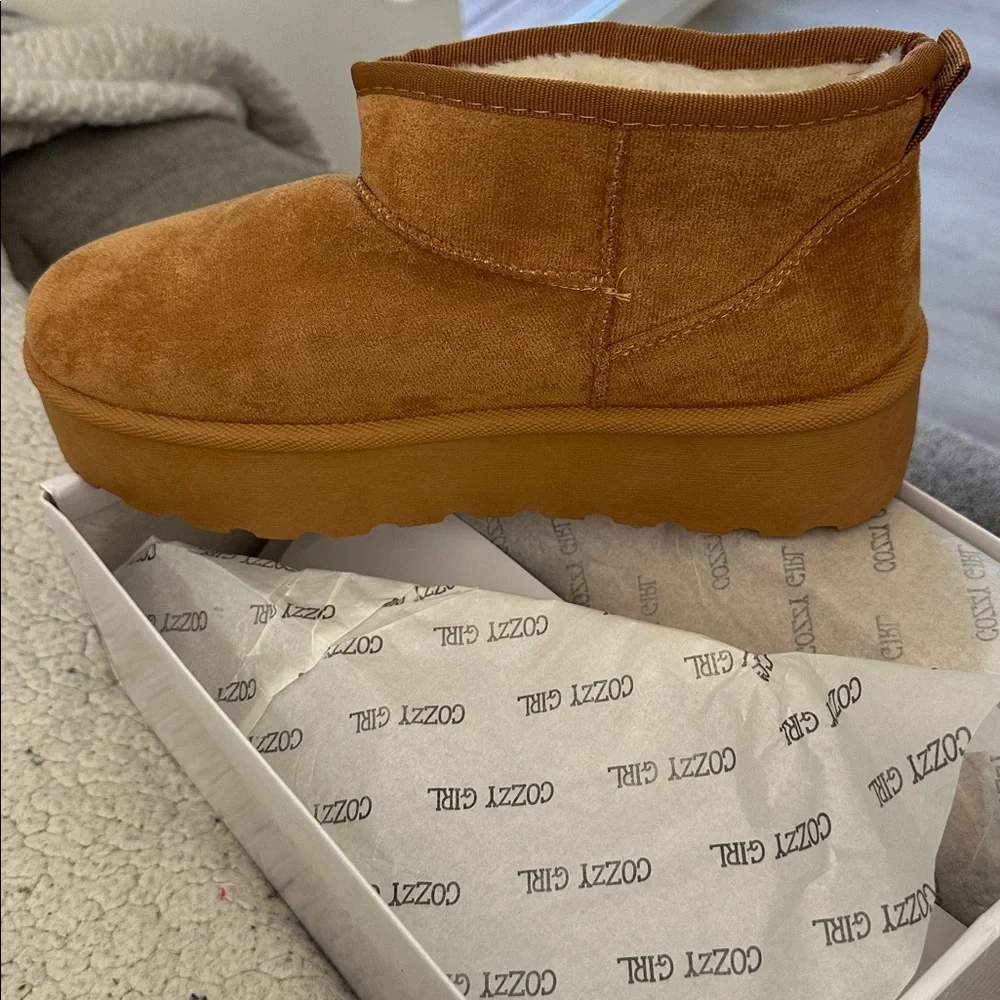 Cozy Tan Winter Boots for Women